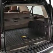 10 X X Premium All-Weather Cargo Area Floor Mats This precision-designed Premium All-Weather Cargo Area Floor Mat fits perfectly behind the third row of seats.
