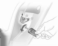 The procedure must be carried out for each door. The driver's door can also be locked from the outside with the key.