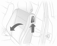 Slide seat forwards. To restore, slide the seat backwards.