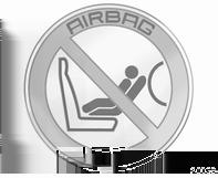 Additionally there is a warning label on the side of the instrument panel, visible when the front passenger door is open, or on the