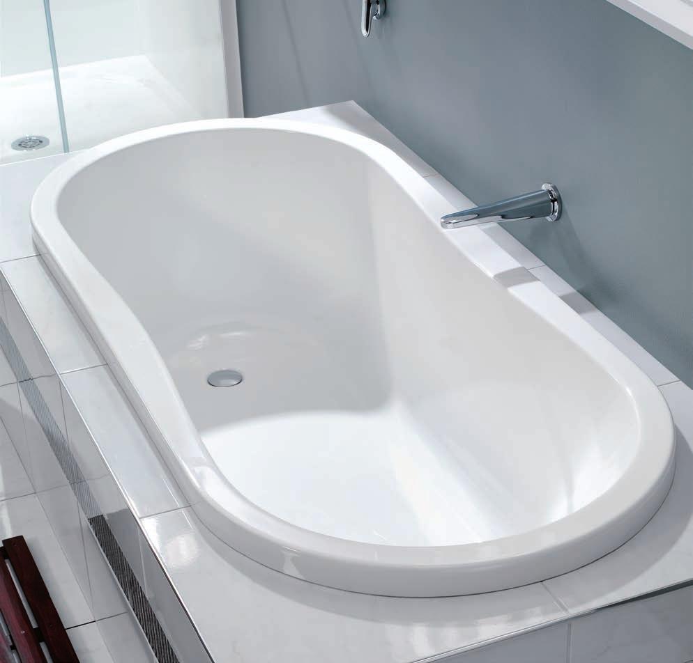 RAPHAEL Bath only Contemporary deep oval bath with