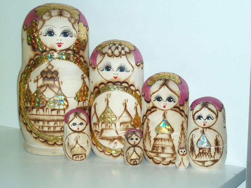 Set of Russian Nested Dolls: Matryoshka, a Metaphor
