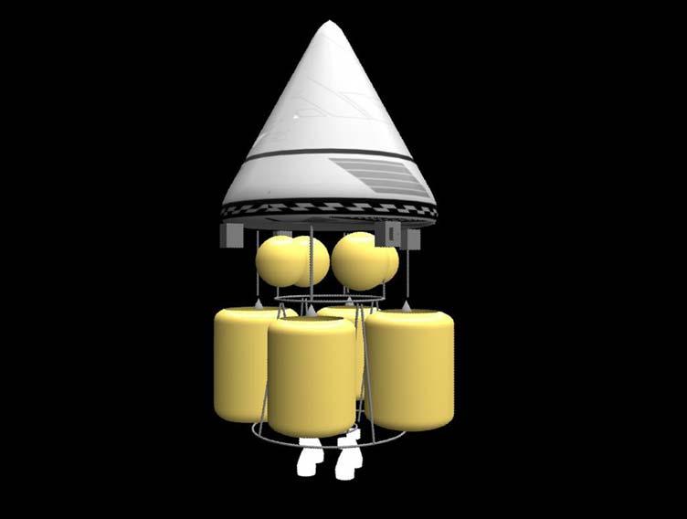 Drop-tank 1 ½ stage Mars Ascent Vehicle (MAV) -This Design is Expendable