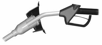 Note: Central locking also locks and unlocks the fuel filler flap. See Locking and Unlocking (page 35). Vehicles with Fuel Filler Cap E131286 2.