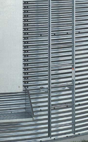 wide corrugations for added strength, easy-open access doors