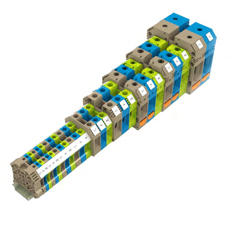 system SRK SSL CONTA-CONNECT CONTA-CLIP offers an innovative line of feed-through and protective-earth terminals featuring the proven screw-connection system for cross-sections ranging all the way