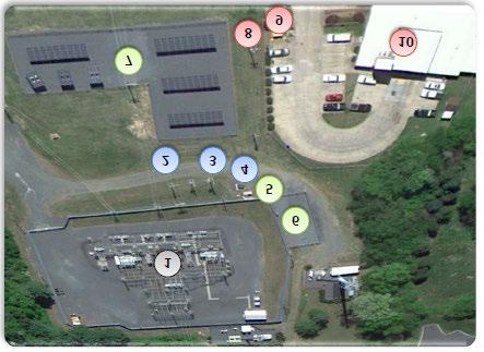 Metering Services installed and configured the necessary metering equipment. Fig. 13 shows the site layout at McAlpine Creek Substation. Fig. 14 and Fig.