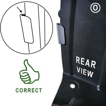 (Figure R) Reinstall bumper piece with original OEM fasteners.
