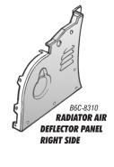 RADIATOR SEALS 7C-8348-A Lower Radiator Grille Splash Pan to Radiator Seal - 29" 1948-52 B3T-8348-A Lower Radiator Grille Splash Pan to Radiator Seal - 23 1/2" 1953-56 B3T-8349 Air