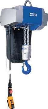 ABUS electric chain hoists Load capacity: up to 200 kg Lifting speed: up to 12 m/min Electric chain hoist ABUCompact GMC with