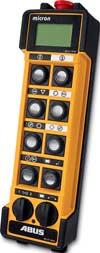 ABUS radio remote controls are also suitable for multiuser operation, with parallel access to several cranes.