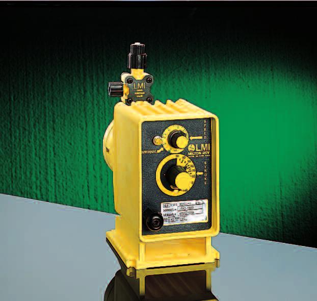 Specialized Electronic Metering Pumps Series E7 Explosion Proof Key Features/Benefits Rugged, urethane coated cast housing for applications in hazardous environments Manual control or external
