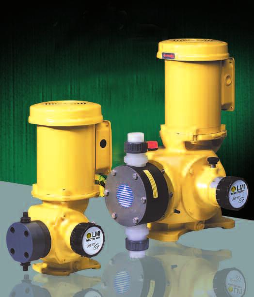 Series G Motor Driven Metering Pumps Model SD & Model SG Features / Benefits: Mechanically actuated diaphragm (MAD) Variable eccentric design delivers smooth output Variable speed drives