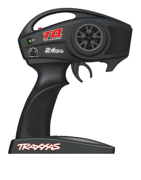 TRAXXAS TQ 2.4GHz RADIO SYSTEM Your model is equipped with the Traxxas TQ 2.4GHz transmitter.