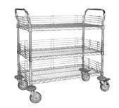 Multi-Purpose Trolley with wire edging and all-purpose collector - without laundry bag 4 swivel castors,