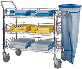 without wire edging with wire edging Multi-Purpose Trolley shelvesl MZ4070/2-.