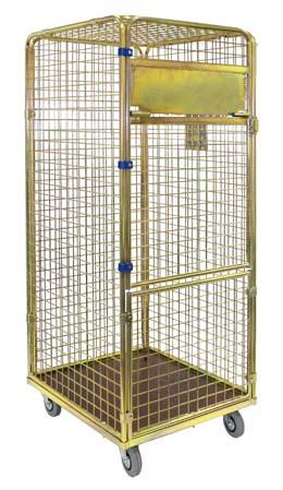 two-wing wire frame door, together with a sliding bolt for locking additional locking option (padlock required) exceptionally solid