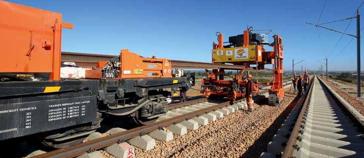 The use of high output track renewal trains optimises short possessions for the total replacement of the track