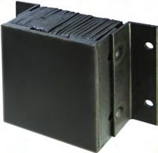 umpers, Wheel hocks & Track Guards LAMINATED Save-T LAMINATED RUER UMPERS Laminated umpers are constructed of recycled truck tire pads compressed between steel angles and secured with 3/4" steel tie
