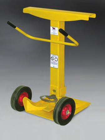 Save-T EZ-RISER TRAILER STANDS Exclusive gas-activated leveling system with security pin 100,000 lbs static load capacity Height adjustable from 36" to 48" 5" x 30" support pad Extra large 17" x 18.