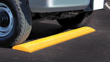 Save-T SOLID REYLED PLASTI PARKING LOK and SPEED UMPS These solid parking blocks are virtually indestructible and maintenance free.