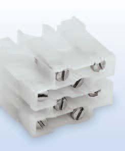NDN Series Feed Through Blocks NDN Series The NDN Series features a compact line of rail-mounted terminal blocks suitable for both 35mm DIN-Rail or C-Rail applications.