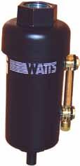 Combination Filter / Regulator in one piece unit LUBRICATORS - Watts Drip Leg Drain See Page 65 for pricing WATTS # SIZE BOWL S1134 L606-02B 1/4" plastic 63.