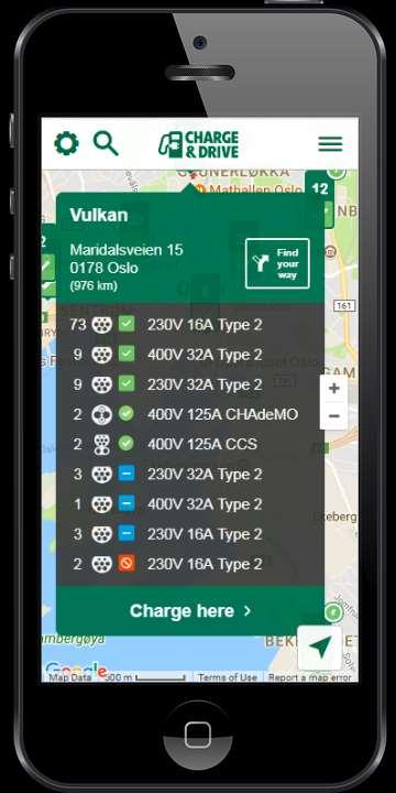 Intuitive UI Know immediately where & what is available From the app & map user