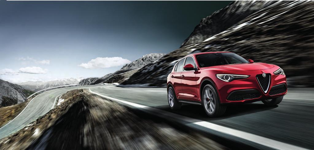 INSPIRED BY THE WORLD S G R E AT E S T D R I V I N G R O A D The All-New Alfa Romeo Stelvio draws inspiration from the legendary mountain pass linking Italy to Switzerland, with 48 hairpins in