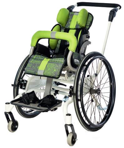 Soft upholstery with spine load reducing and ventilating function 11.Rear wheels (22-26 ), brakes 12.