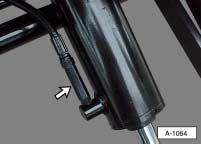 4. Raise the liftgate and check the pressure. If the pressure is low, adjust the pressure relief valve. 7.