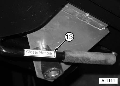 13. Closer Handle (A-131080) -Factory Installed- 2.
