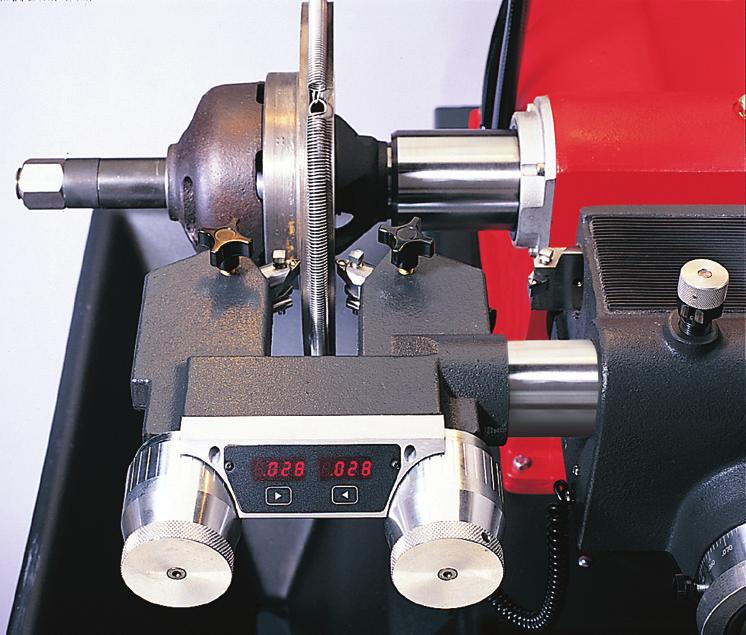 This Hunter lathe with digital readout capability takes a lot of the guesswork out of rotor and drum resurfacing.