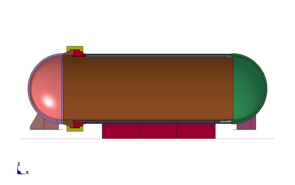 Major Components of the DAVINCH LITE Controlled Detonation Vessel Design Note that Bottom Head Nozzle is not Modeled Lid
