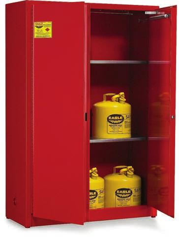 4676709-S 4676409-S 4678502-S Flammable Liquids Safety Cabinets Flush-mount handle with 3-point lock 350-lb.