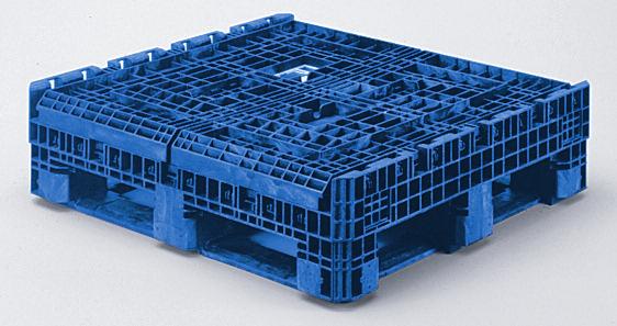 ease container collapse. Molded area on all sides accepts optional snap-in card holders.
