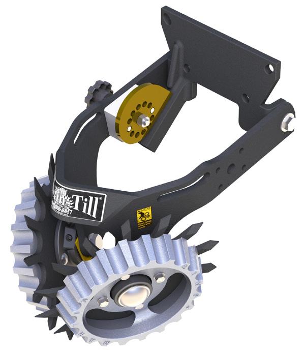 BD 1360* This mount attaches to John Deere 7200 (and later) series planters without no-till coulters. Measures 19 from planter face plate to front of row cleaner wheels.
