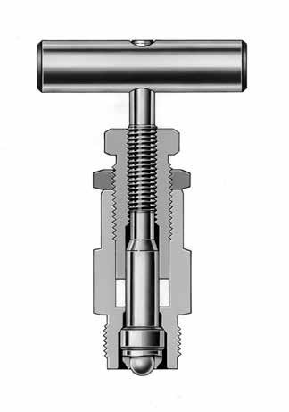 Manifold Systems 3 Valve Features The flow through a Swagelok manifold is controlled by a series of stainless steel needle s.