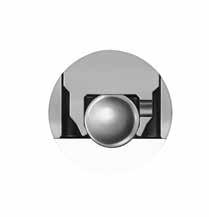 Large- Bonnet Valve Packing nut permits stem packing adjustment. Small- Bonnet Valve Stainless steel handle features a divot point set screw to resist loosening due to vibration.