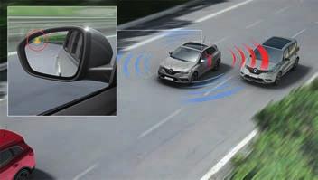 Proximity sensors with reversing camera Renault Megane Hatch and Wagon look in all directions with sensors that give you an audible