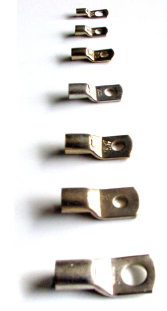 Lugs Oxygen Free High Conductivity Copper Tabular Terminal Ends for Solderless Crimping to Copper Conductors Compact Aluminum XLPE s Size mm² E A C D F B K H G L-1 J Retail Packing Nos. 1.5 5.2 1.8 3.