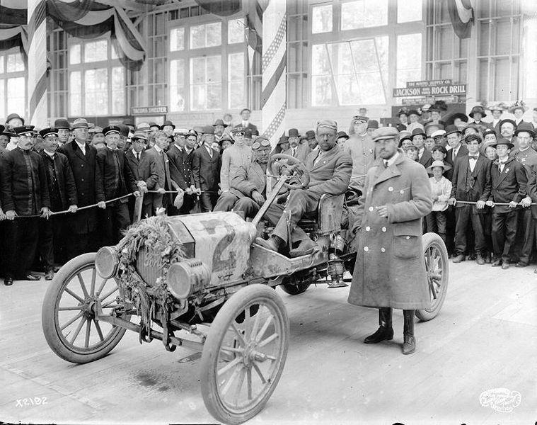 Ford T no 2 on display in Seattle 1904: Henry Ford overcame the challenges posed by gasoline-powered cars noise, vibration, and odor and began assemblyline production of low-price, lightweight,