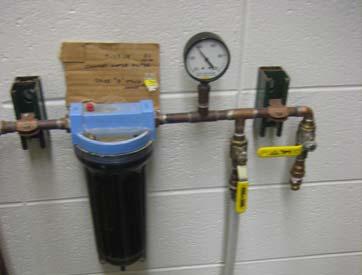 This water supply can be shut off at any time by closing the shut off valve shown in Figure 4.