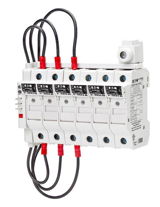 PLC remote fuse monitor Installation Mounts on the left side of the fuse holder and mechanically interlocks with the fuse holder switch handle with hardware provided Degree of protection Finger-safe