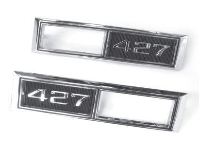 LSM-7103 LSB-350 1969 350 Front Sidemarker Bezels Correct side marker sockets, include triple chrome plating and black accenting as original.