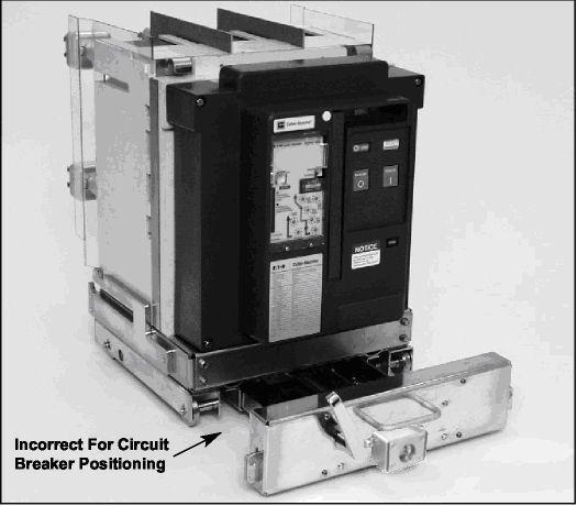 The primary safety shutters also close automatically as the circuit breaker is levered toward the TEST position. Refer to the next paragraph 4-6.