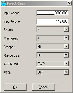 Figure 3.2-3 Load input and settings dialogues. Left: for main transmission. Centre: for PTO. Right: load spectrum import function.