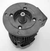 Strong magnetic attraction could allow the drive hub to enter the motor adapter resulting in injury or damage. 2. Place motor on the fan end. See figure 1.