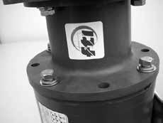 See figure 7. 7. Install the pump end on the motor/drive magnet assembly. With the motor/outer Figure 7 drive magnet assembly in a horizontal position, securely clamp to the workbench.