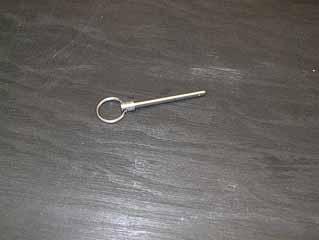 pin is shown in the view but a cotter pin or square